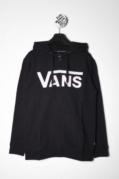 Vans Classic Zip Hoodie II schwarz weiß online bestellen