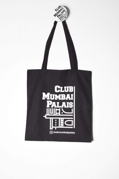 Club Mumbai Palais CMP Jutebeutel Logo schwarz online bestellen