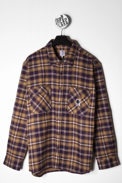 Polar Skate Co Flannel Shirt plum