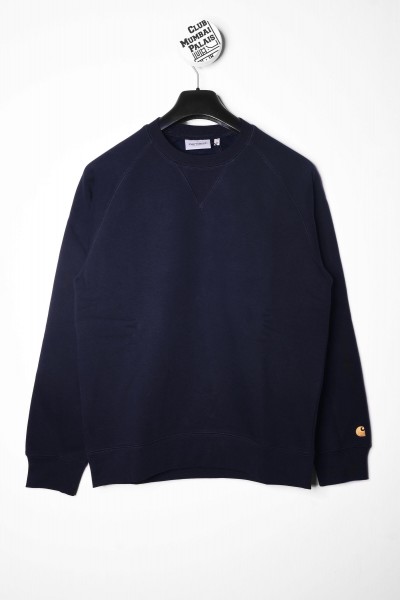 Carhartt WIP Pullover Chase Sweat dark navy dunkelblau / gold Sweatshirt shoppen