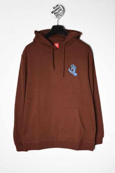 Santa Cruz Hoodie Screaming Hand Chest braun online bestellebn