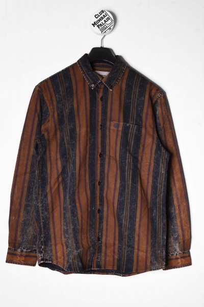 Carhartt WIP L/S Maynard Shirt Stripe braun dunkel blau online bestellen