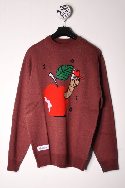 Butter Goods Knit Sweater Worm wine online bestellen