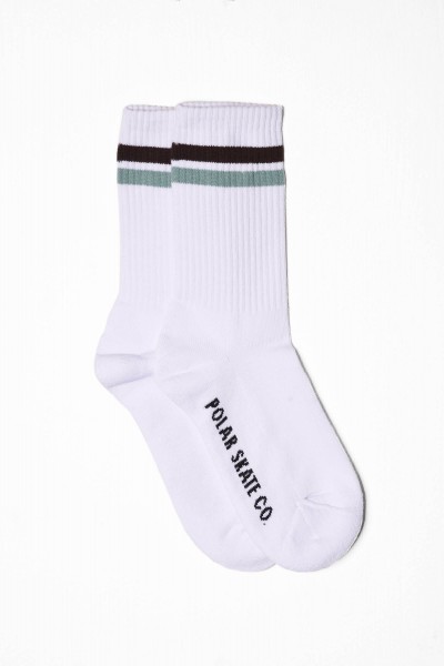 Polar Skate Co Socks Stripe weiß blau online bestellen