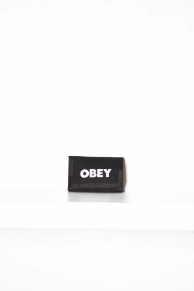 Obey Wallet Trifold Logo black Online bestellen !