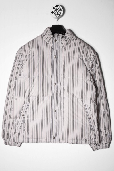 Stüssy Stripe Down Puffer Jacket weiß online bestellen