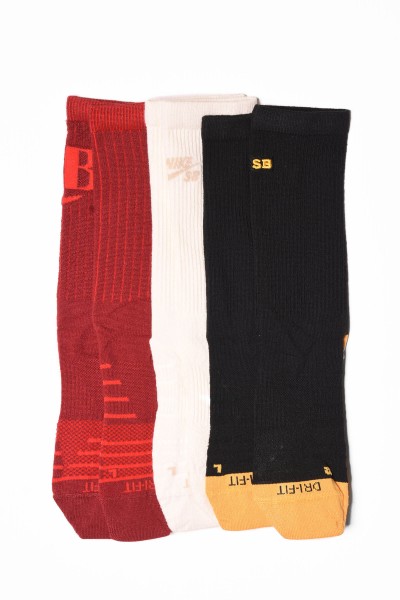 Nike SB Socks 3 Pack rot weiß schwarz online betsellen