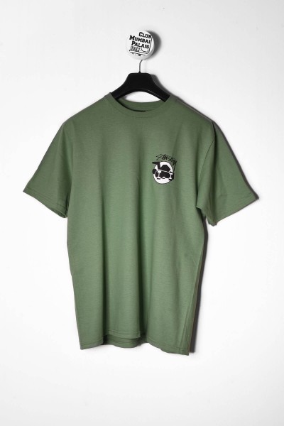 Stüssy T-Shirt Skateman green jetzt Online bestellen !