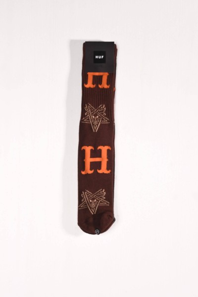 HUF x Thrasher Socks Duality chocolate online bestellen