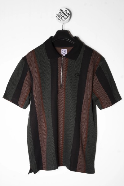 Polar Skate Co Jaques Polo Shirt black salmon