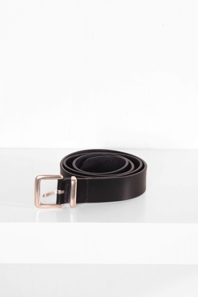 Carhartt WIP Logo Belt Leather schwarz online bestellen