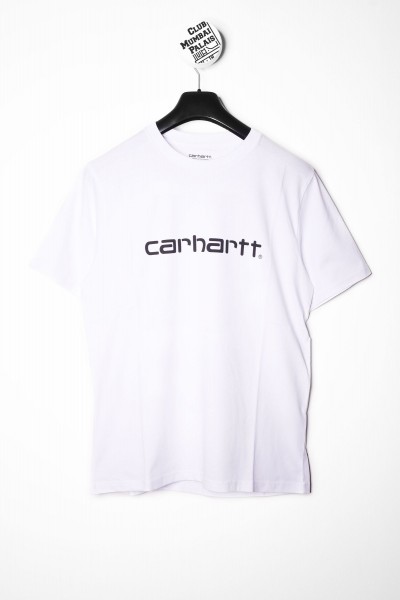 Carhartt WIP T-Shirt Script white weiß / schwarz mit Carhartt Logo shoppen