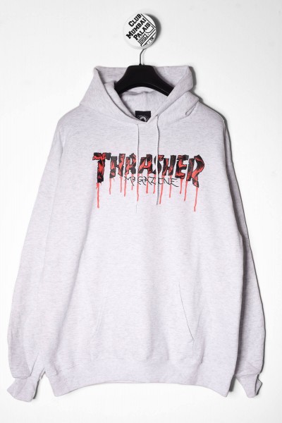 Thrasher Hoodie Thrasher Blood Drip grau online bestellen