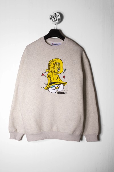 Butter Goods Crewneck Harmony ash grey