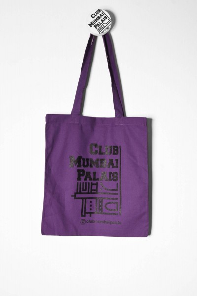 Club Mumbai Palais Jutebeutel Logo lila online bestellen