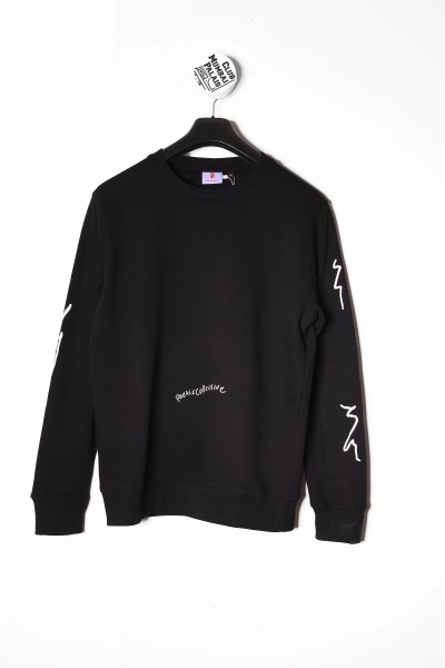 Poetic Crewneck Scribble black