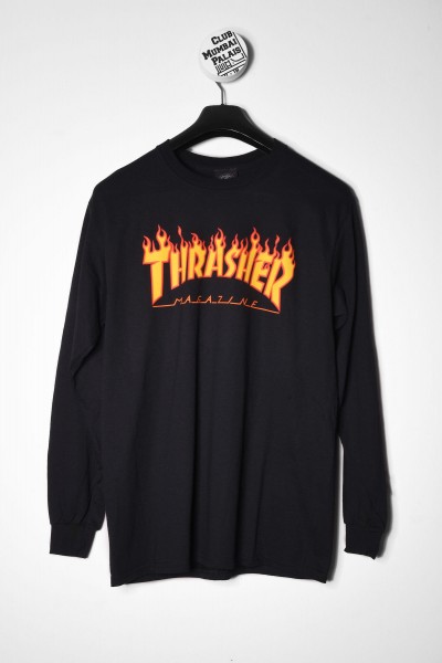 Thrasher Longsleeve Flame schwarz online bestellen