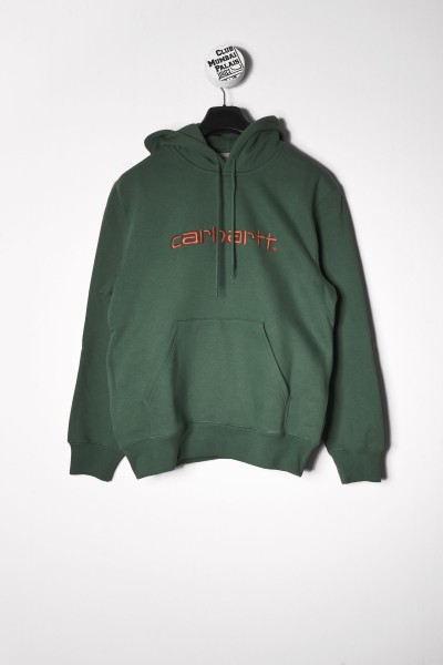 Carhartt WIP Hooded Carhartt Sweat bonsai brick jetzt Online bestellen !